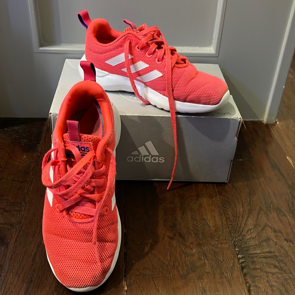 Adidas girls tennis shoes. Used. Size 13